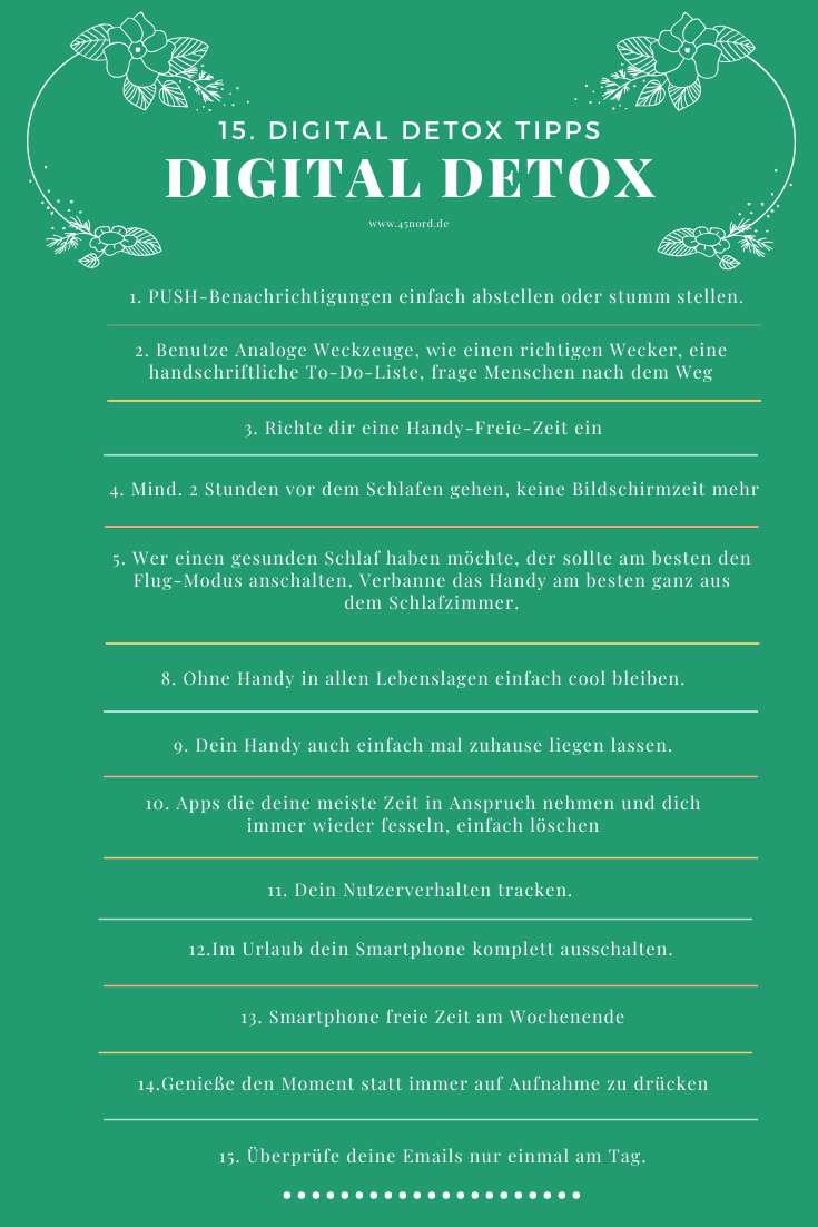 Digital DETOX reboot, recharge and revitalise! 45Nord